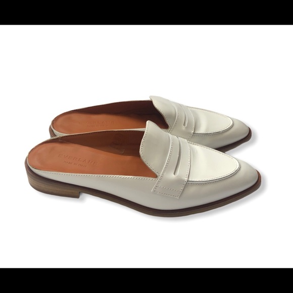 Everlane Shoes - Everlane modern mule white leather slip on sz. 7.5